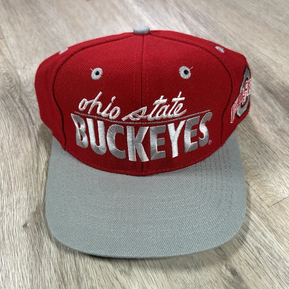 VTG Ohio State Buckeyes Snapback Hat College The Game‎ Red Wool Cap